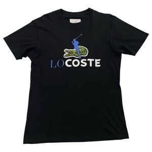 LoCoste Size M Navy Black Tee